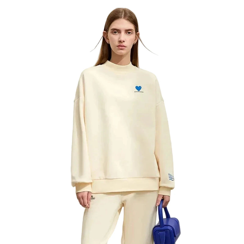 Minimalist Sporty Embroidered Hoodie & Padded Winter Pants