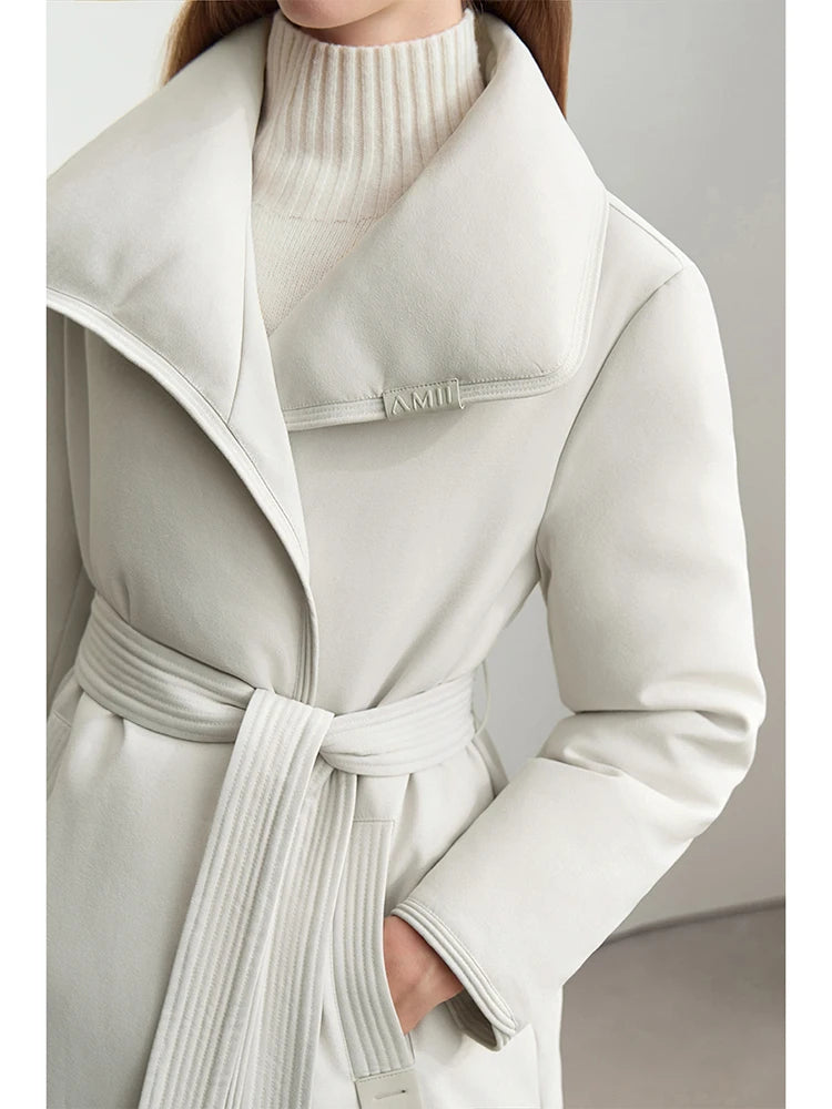 Women's Long Down Jacket - Graphene Lined Windproof Winter Coat
