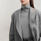 Women's Wool Sweater - Elegant Loose Knit Winter Pullover