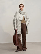Women's Long Puffer Jacket - Lightweight Insulated Winter Coat