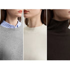 Women's Wool Sweater - Elegant Loose Knit Winter Pullover