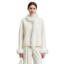 Women's Double-Sided Woolen Coat - Elegant Minimalist Winter Jacket