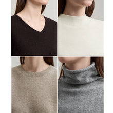 Women's Wool Slim Fit Pullover Sweater - Elegant Winter Knit Top