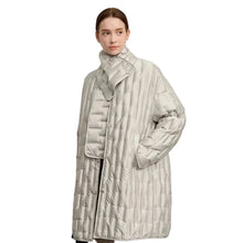 Women's Long Puffer Jacket - Lightweight Insulated Winter Coat