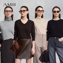 Women's Wool Slim Fit Pullover Sweater - Elegant Winter Knit Top