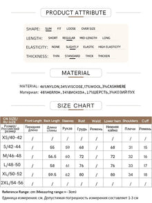 Women's Slim Fit Turtleneck Sweater - Winter Knitted Basic Top