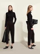 AMII Women's Tapered Winter Pants - Warm Minimalist Commuter Style