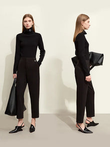 AMII Women's Tapered Winter Pants - Warm Minimalist Commuter Style