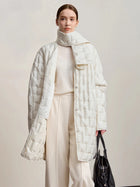 Women's Long Puffer Jacket - Lightweight Insulated Winter Coat